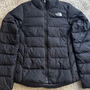 The North Face Black Puffer Jacket with Quilted Insulation
